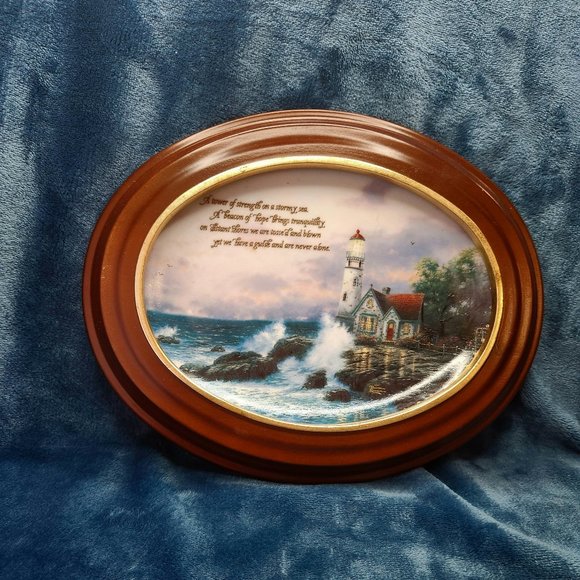 Thomas Kinkade Lighthouse Plate - Picture 1 of 2